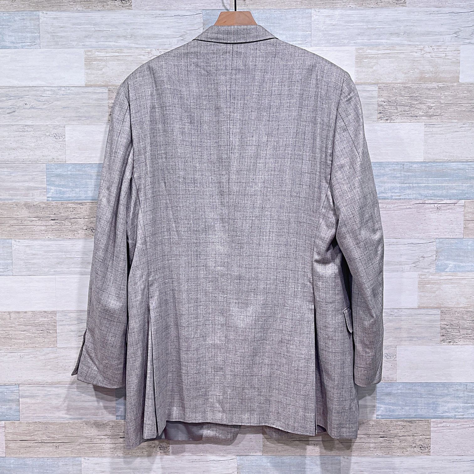 Hickey Freeman Hickey Freeman Customized Silk Cashmere Flannel Coat 46L Size 46L - 5 Thumbnail