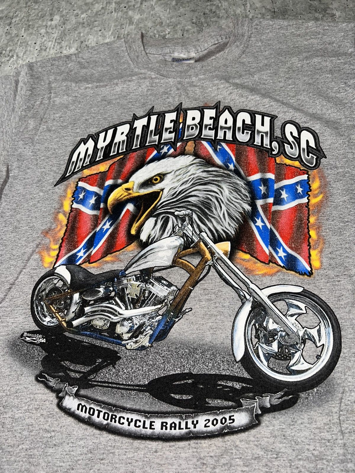 Other Vintage 2005 Bike Rally Graphic Tee Size US M / EU 48-50 / 2 - 2 Thumbnail