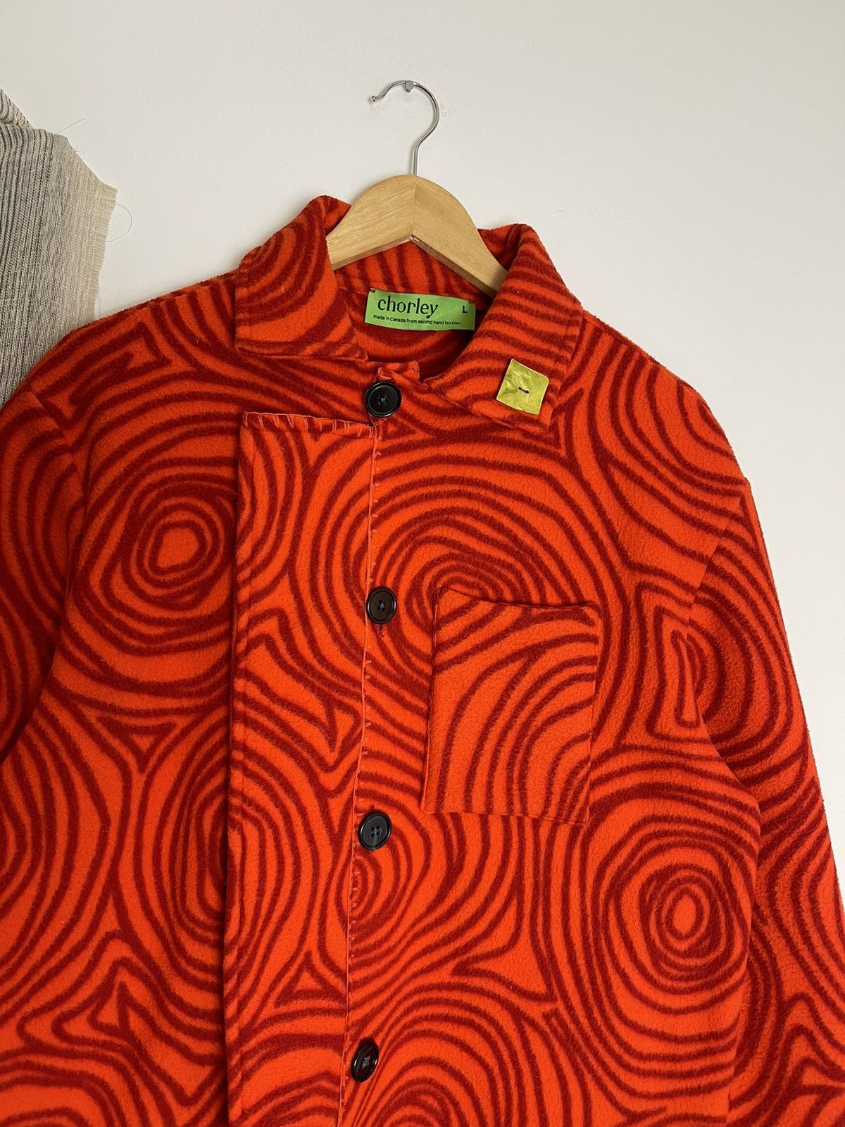 Chorley Handmade aw23 fleece fireman jacket blanket stitch hem Size US L / EU 52-54 / 3 - 2 Thumbnail
