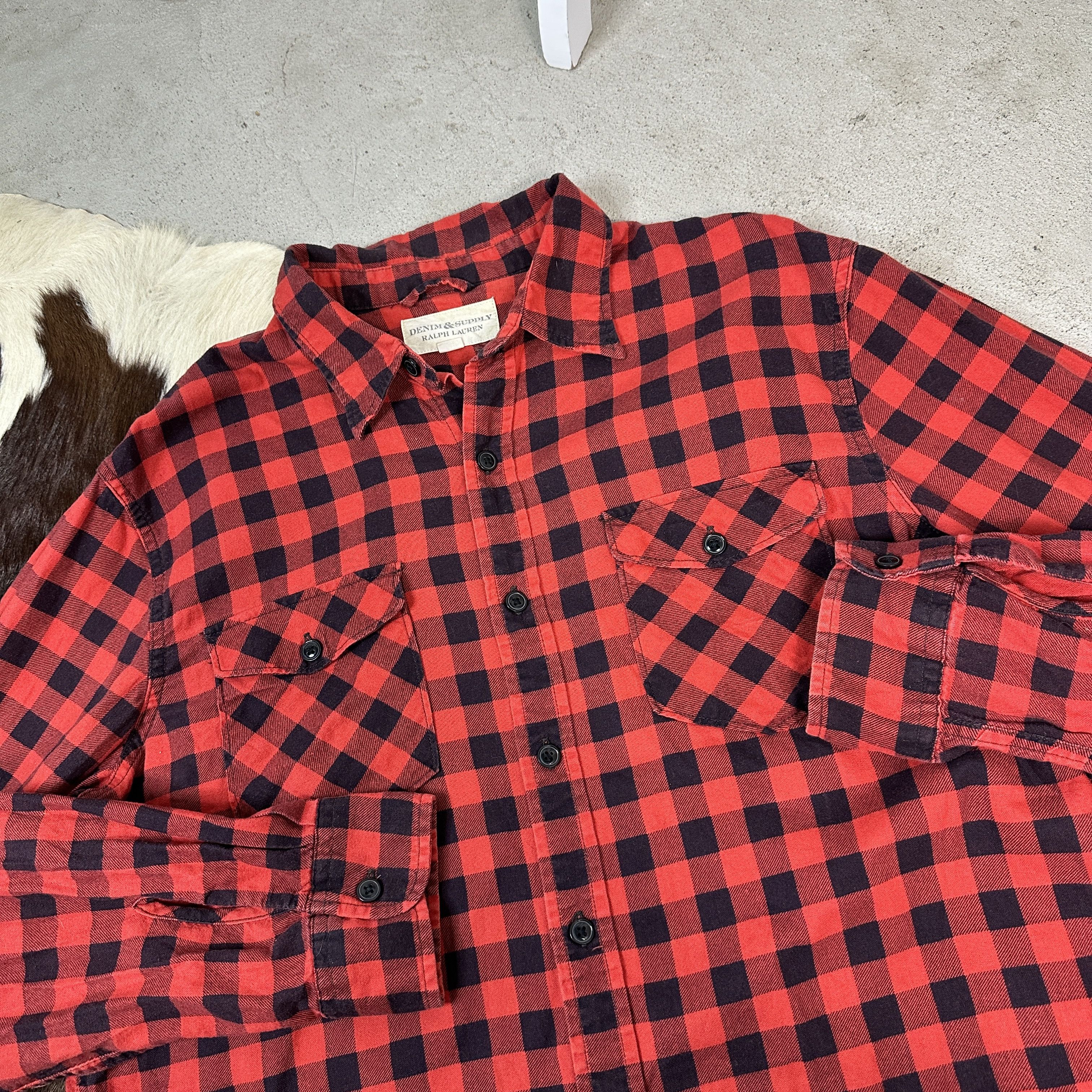 Ralph Lauren × Vintage Ralph Lauren Flannel Shirt Size US L / EU 52-54 / 3 - 3 Thumbnail