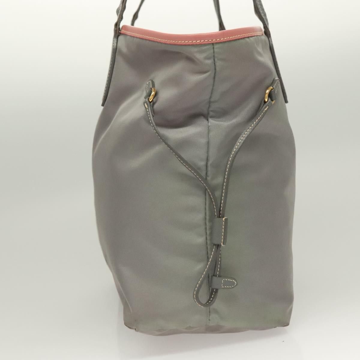 Prada PRADA Tote Bag Nylon Gray Gold Size ONE SIZE - 4 Thumbnail