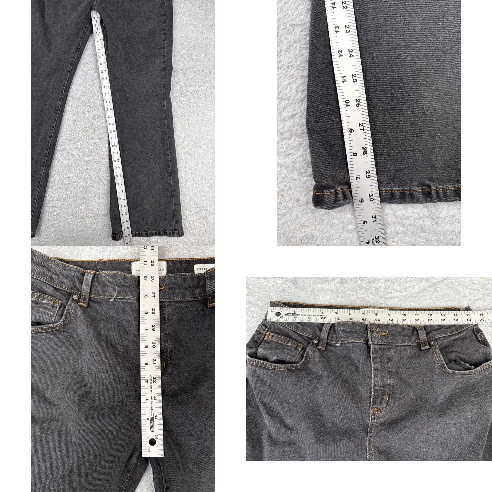 Cotton On VINTAGE Cotton On Women's Jeans Pants 10 Black Denim Stretch Bootcut Mid Rise 30x31 Classic Size 32" / US 10 / IT 46 - 8 Thumbnail