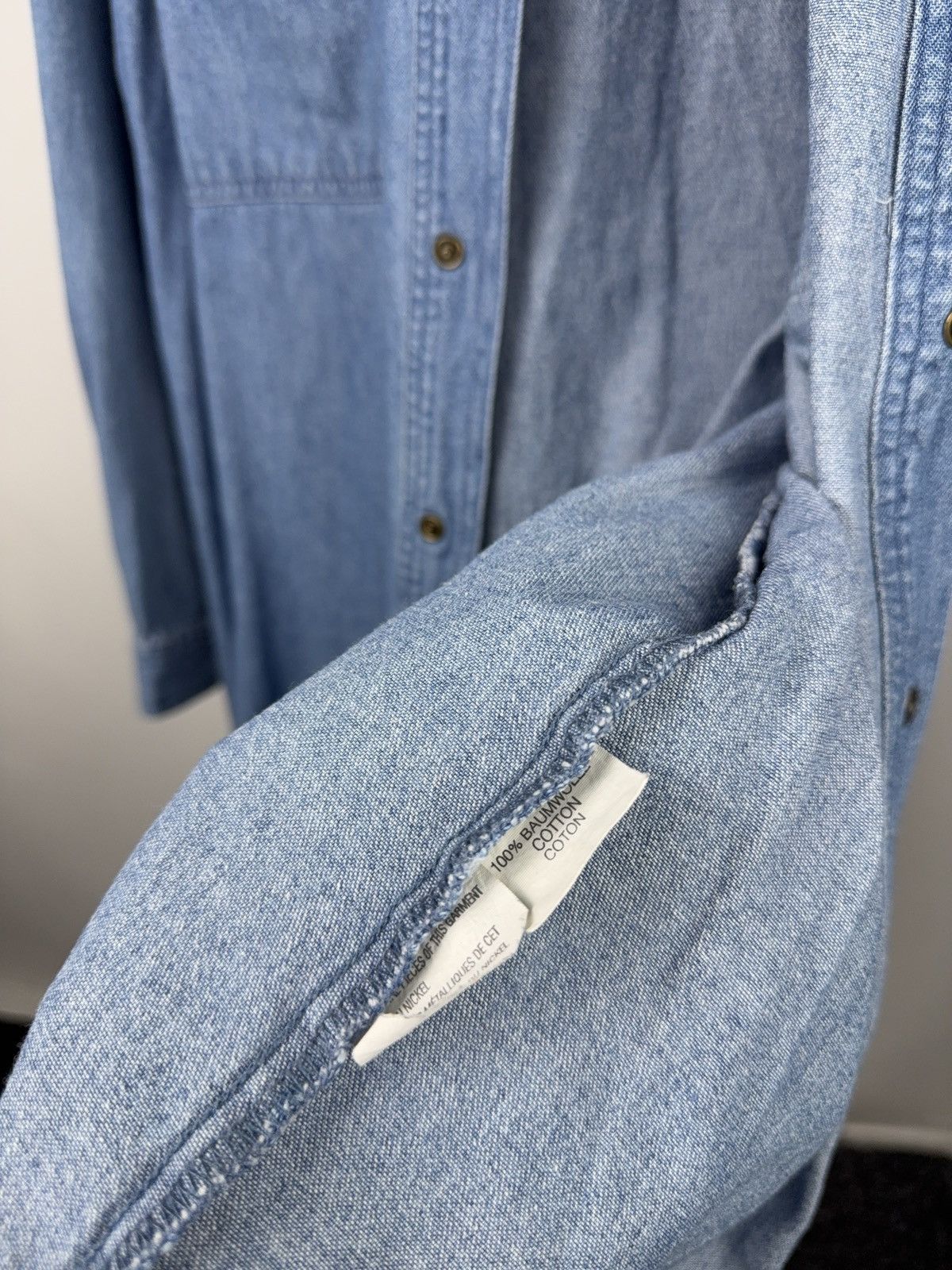 Vintage 90s Vintage Jacques Lorant Denim Cowboy Western Chain Shirt Size US XL / EU 56 / 4 - 12 Thumbnail