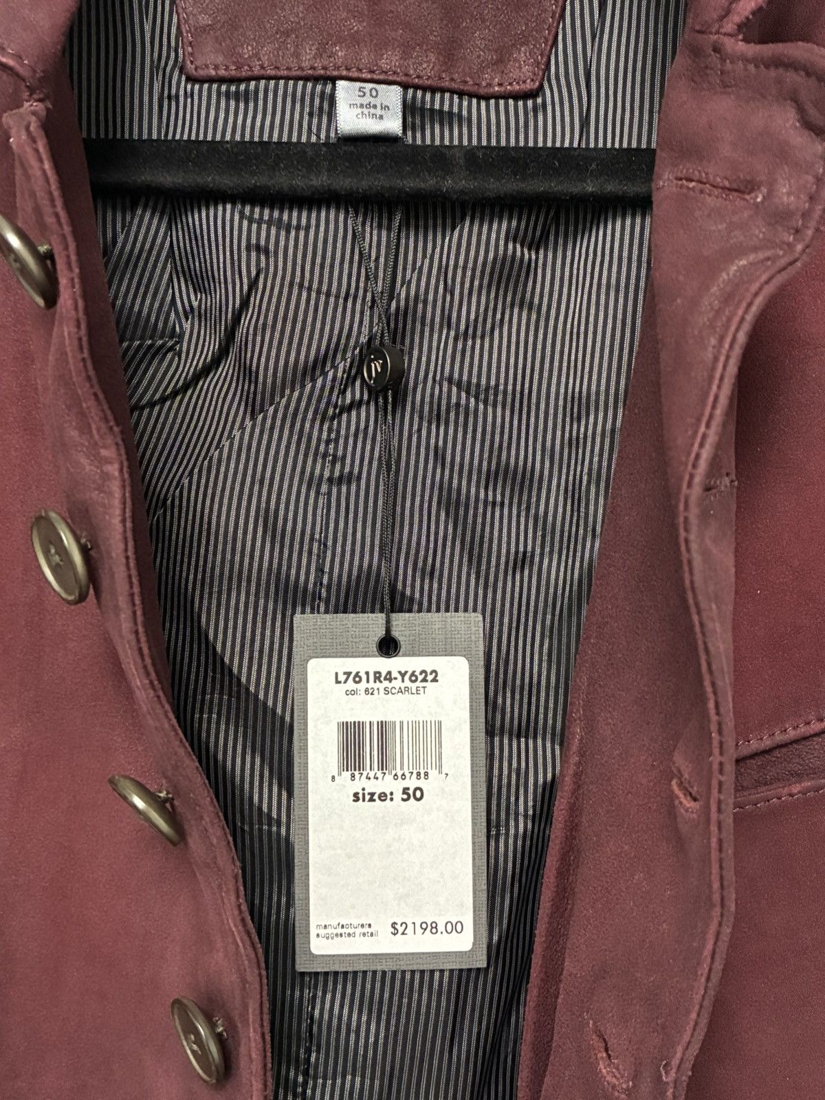 John Varvatos Woodward Multibutton Suede Jacket EU 50 USA 40 Size US M / EU 48-50 / 2 - 12 Thumbnail