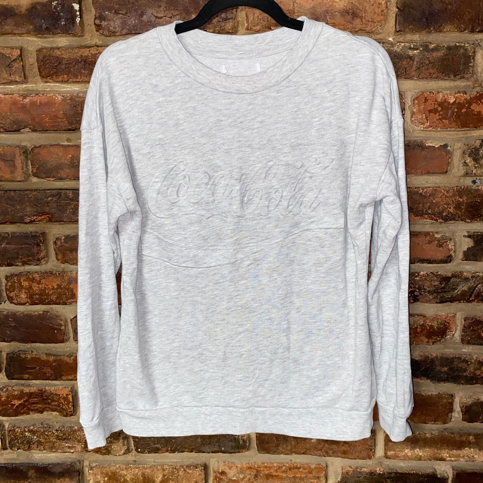 Coca Cola Coca Cola Gray Embroidered Crew Neck Sweatshirt Size XS Size XS / US 0-2 / IT 36-38 - 1 Thumbnail