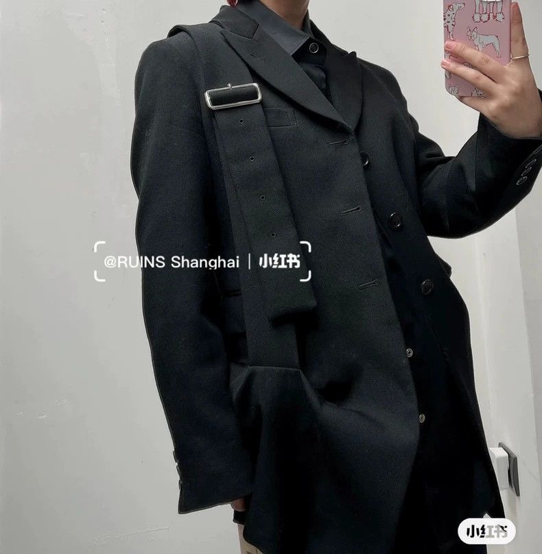 Comme Des Garcons Strap tearing knife cutting deformed str