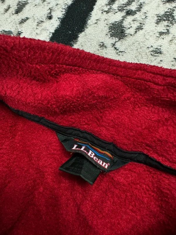 L.L. Bean Vintage fleece zip jacket LLBean red logo XL Size US XL / EU 56 / 4 - 4 Thumbnail