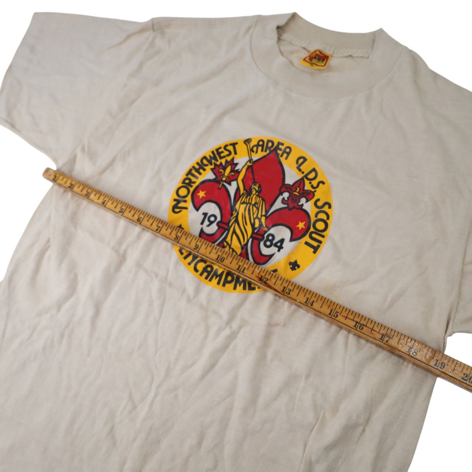 Vintage Vintage 1984 Northwest LDS Scouts Encampment Graphic T Shirt Size US XL / EU 56 / 4 - 8 Thumbnail