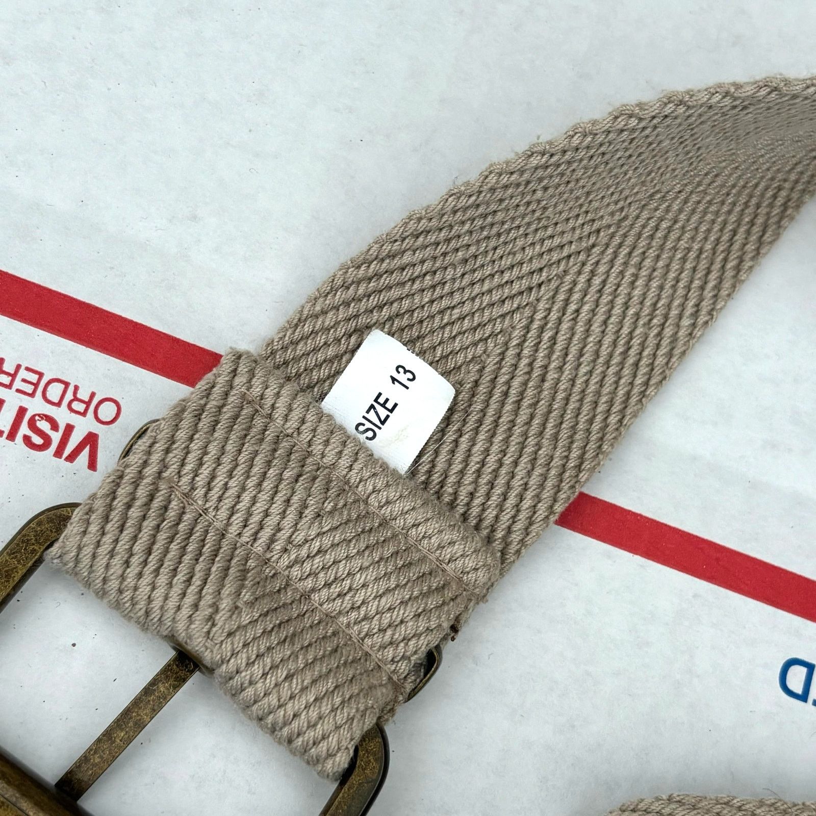 Other Beige Woven Belt Size ONE SIZE - 4 Thumbnail