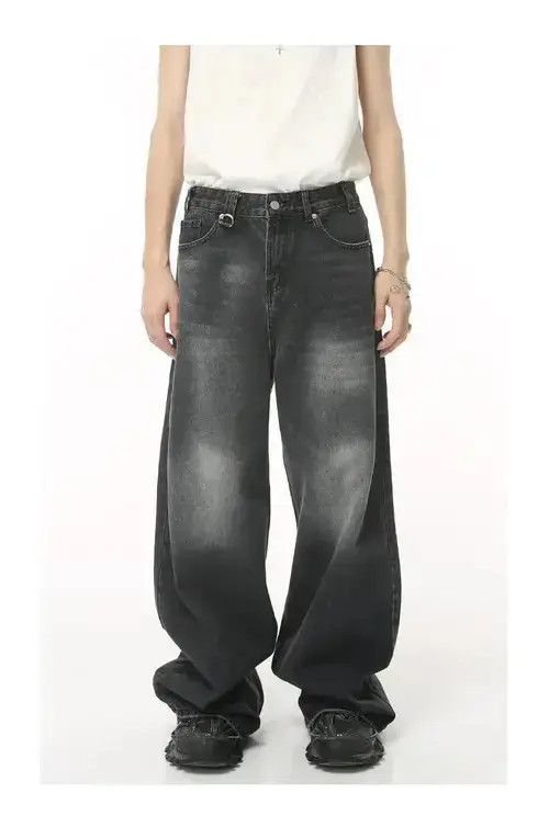 Japanese Brand Baggy Denim Trousers Wide Leg Loose Size US 30 / EU 46 - 1 Thumbnail