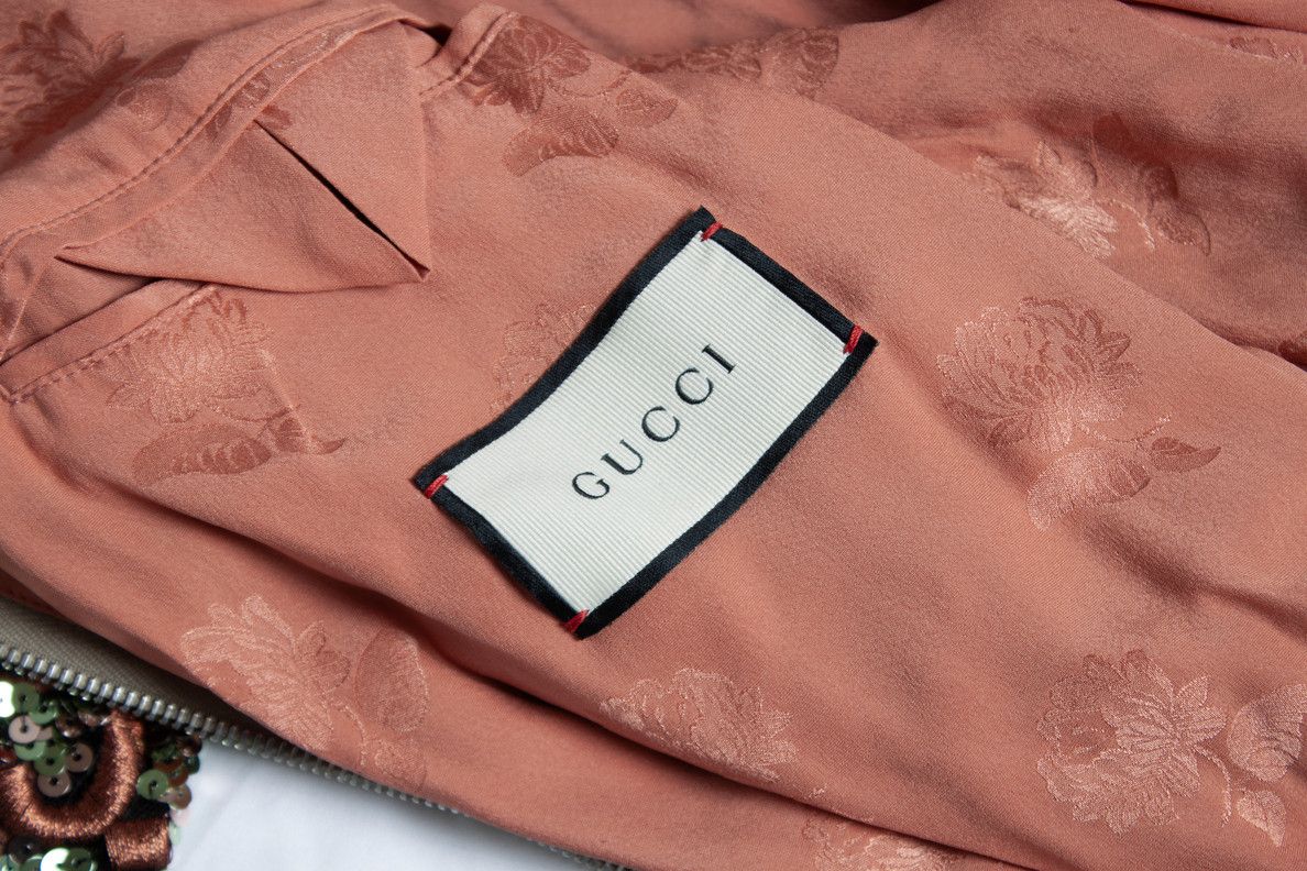 Gucci Gucci, All over sequin bomber in gold and pink Size M / US 6-8 / IT 42-44 - 6 Thumbnail
