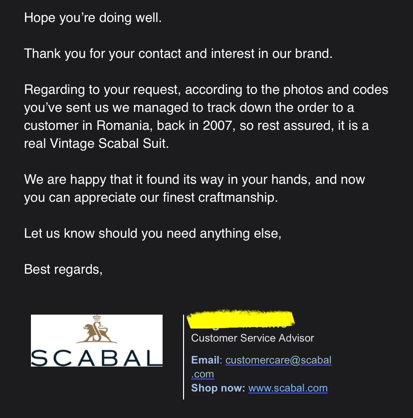 SCABAL Scabal Vintage Super 130’s Wool Suit–Size 54R–New w/Tags Size 54R - 4 Thumbnail
