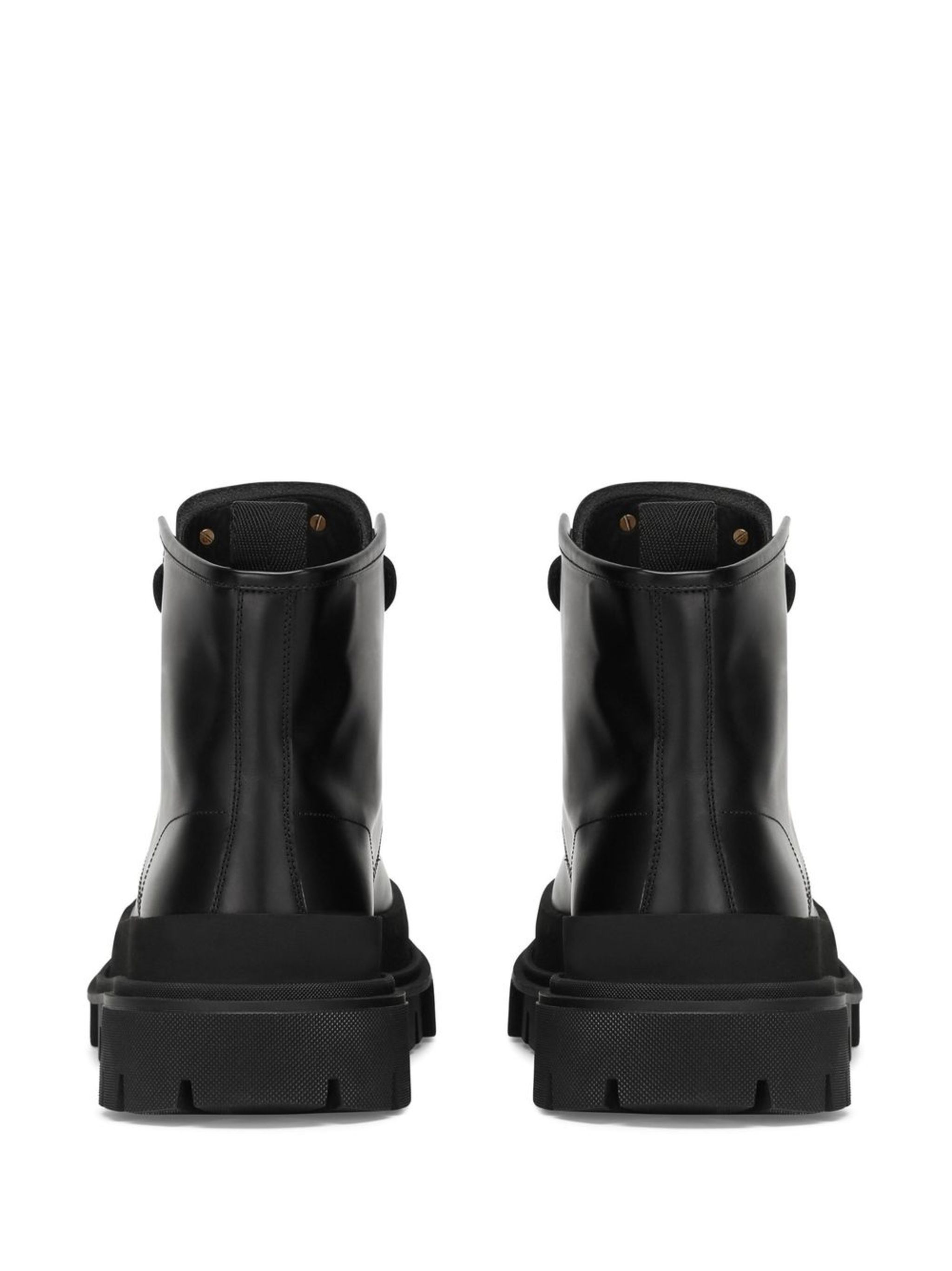Dolce & Gabbana o1y0125 Logo Leather Ankle Boots in Black Size US 8 / EU 41 - 3 Thumbnail