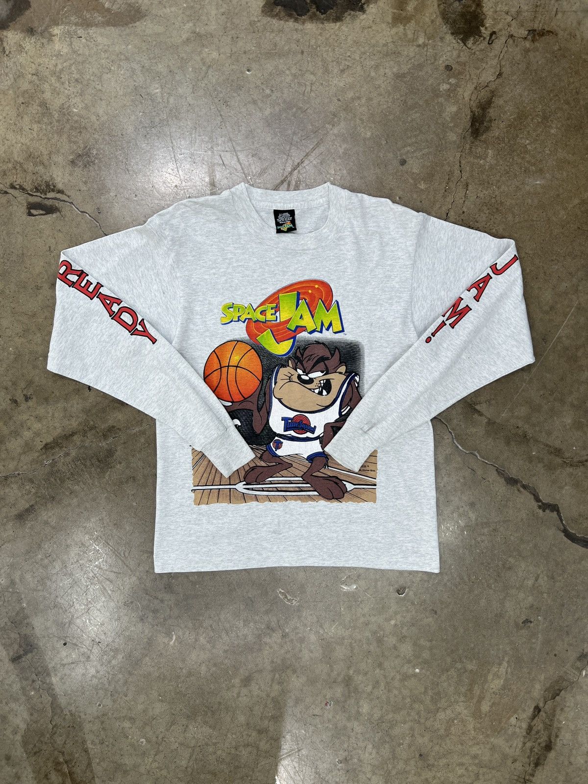 Warner Bros Vintage 1996 Space Jam Taz Looney Tunes Long Sleeve XL Size US XS / EU 42 / 0 - 2 Thumbnail