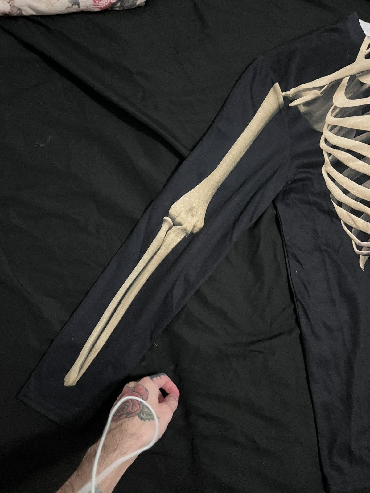 Other Black faux real skeleton long sleeve Size US L / EU 52-54 / 3 - 3 Thumbnail
