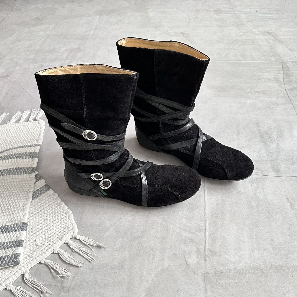 Dirk Bikkembergs 00s Wrap Straps Boxing Biker Boots As 98 Rick Owens Vibe Size US 8 / IT 38 - 4 Thumbnail
