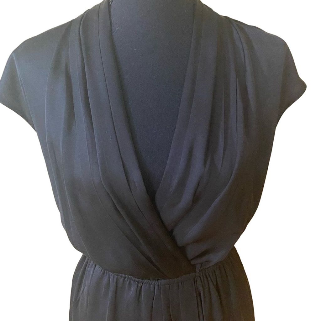 Bcbgmaxazria BCBG MaxAzria sz S black lined draping wrap dress. Pristine Size S / US 4 / IT 40 - 2 Thumbnail