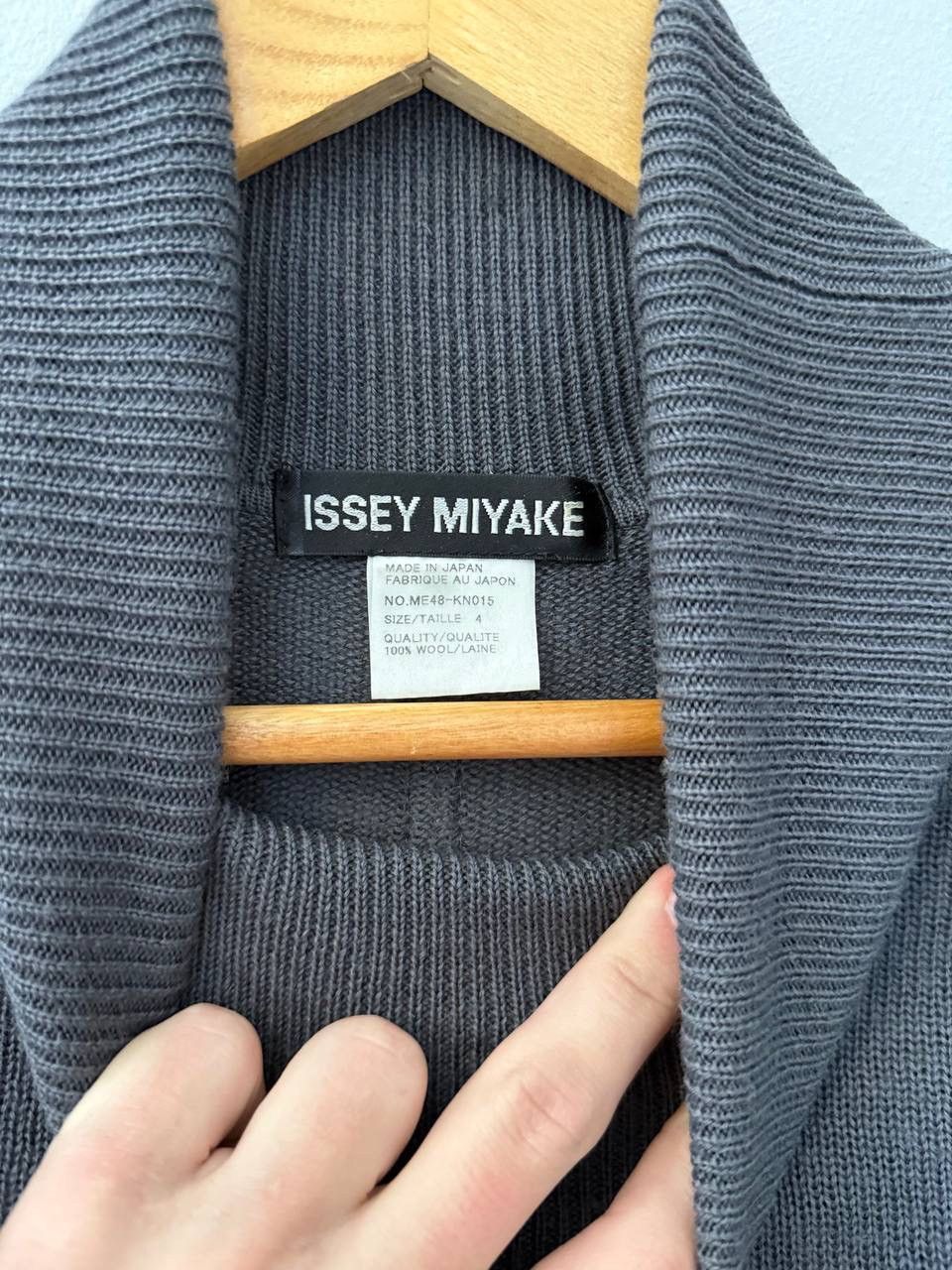 Issey Miyake Vintage Issey Miyake Vintage 90’s Wool Asymmetric Sweater Size L / US 10 / IT 46 - 4 Thumbnail