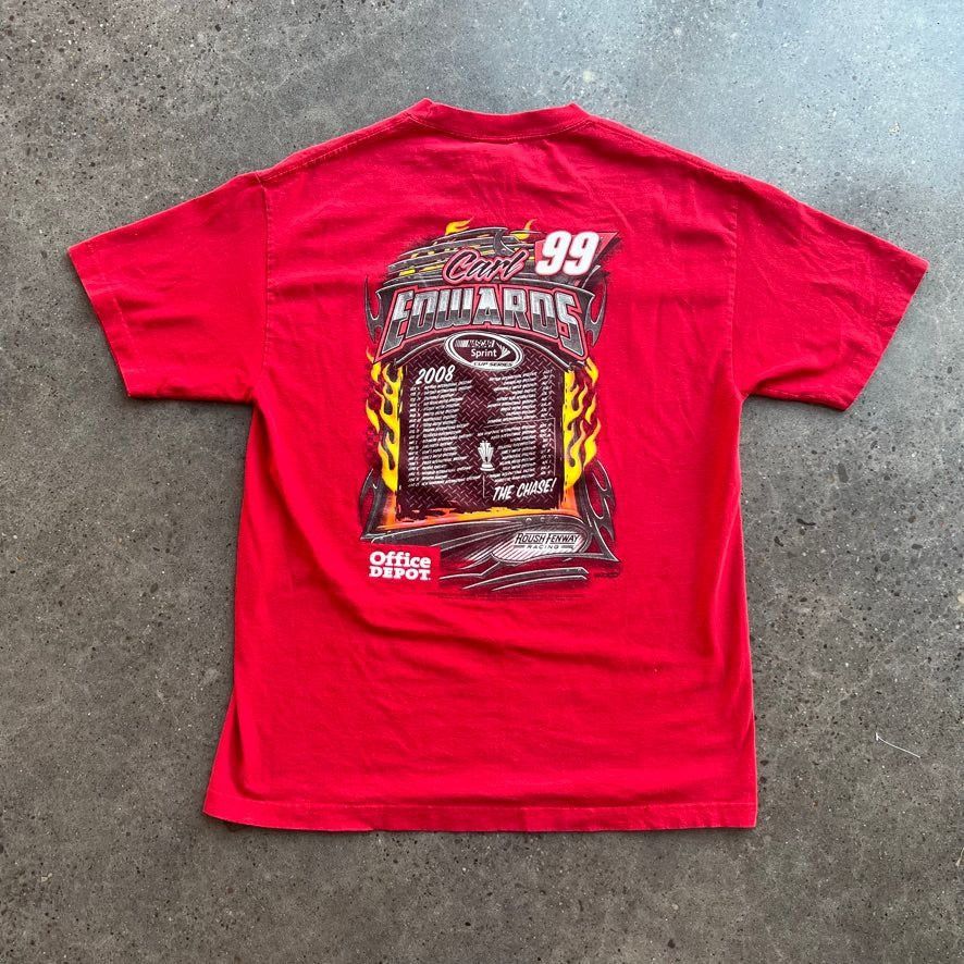 NASCAR × Vintage Vintage Y2K Nascar Carl Edwards 2008 Tee Size US L / EU 52-54 / 3 - 4 Thumbnail