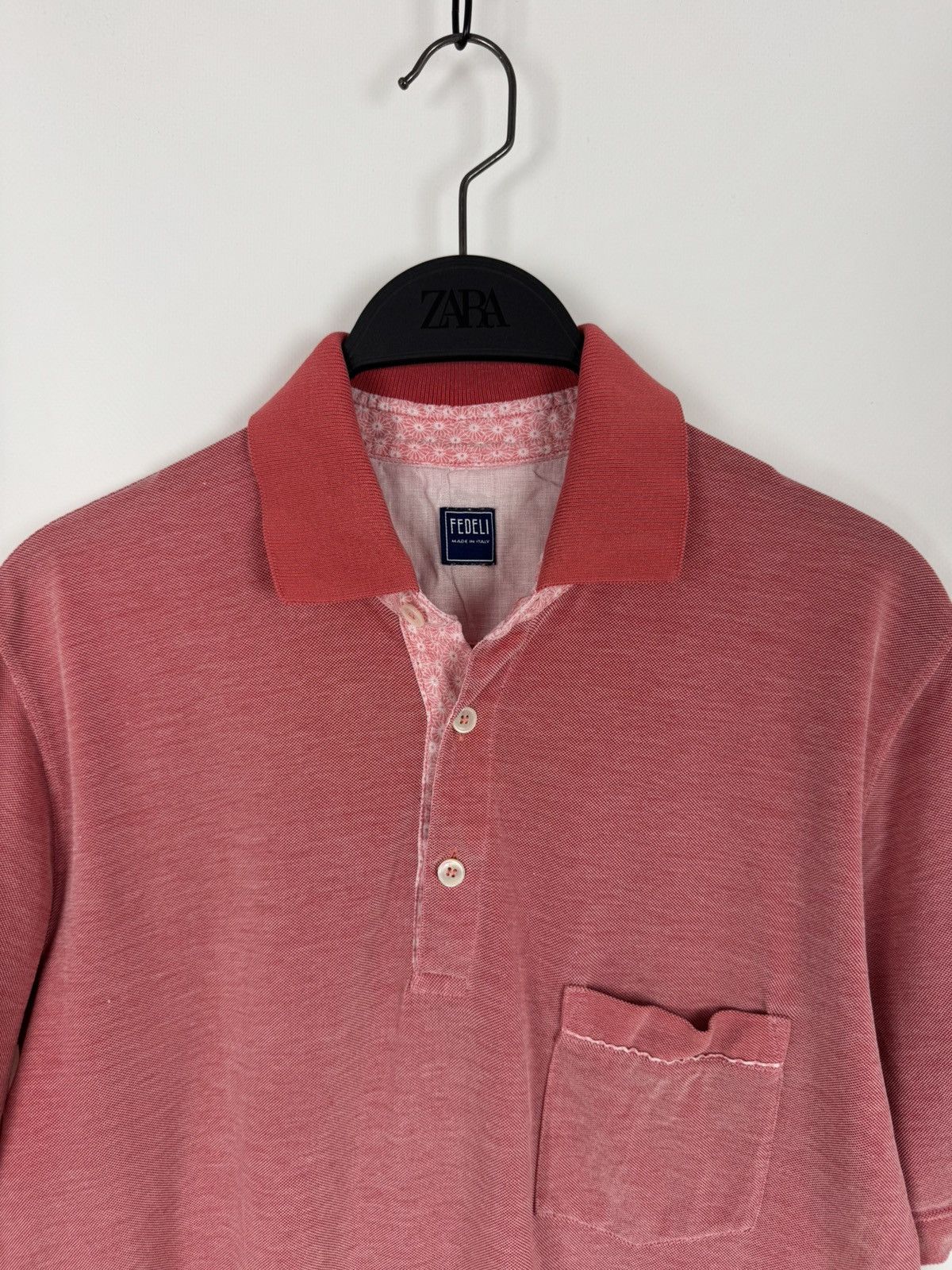 Fedeli Fedeli Cotton Pink Polo T-Shirt Size US M / EU 48-50 / 2 - 2 Thumbnail
