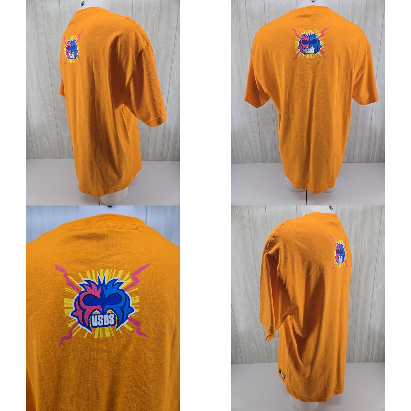 Vintage WWE The Usos T Shirt Usos Crazy Jey Uso Jimmy Uso Orange XL Shirt Men Regular Short Sleeve Graphic Print 2020-2029 Vintage No Size US XL / EU 56 / 4 - 8 Thumbnail