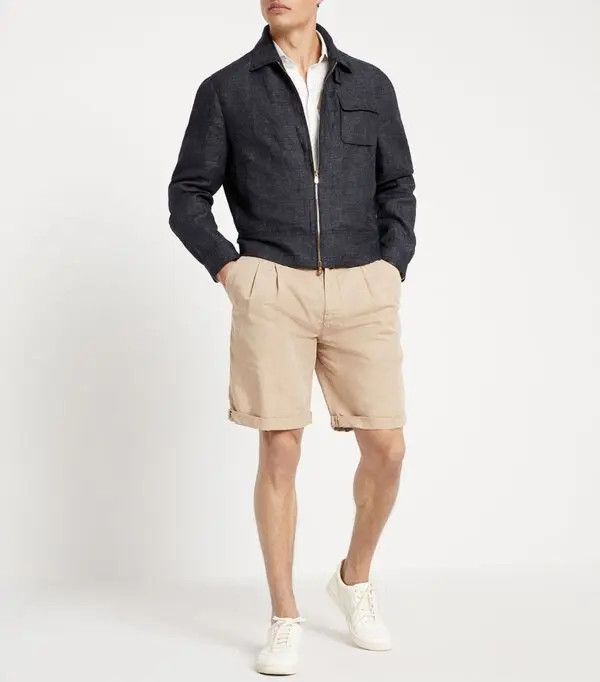 Brunello Cucinelli Shirt in Light Beige Size US S / EU 44-46 / 1 - 5 Thumbnail