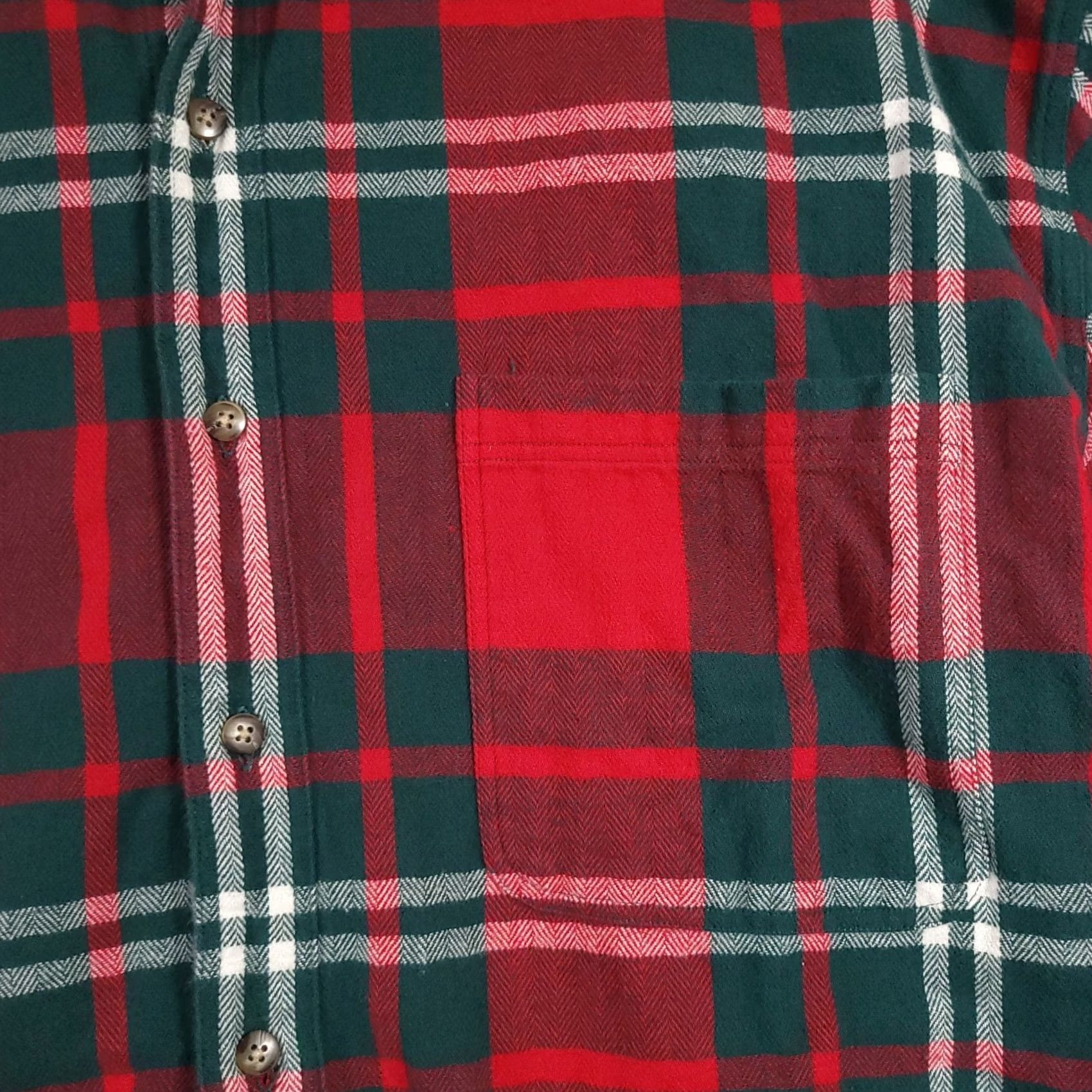 Vintage VINTAGE Structure Button Down Shirt Mens M Plaid Flannel Shacket Workwear Cabin Red Cotton Winter Spring Fall Size US M / EU 48-50 / 2 - 4 Thumbnail