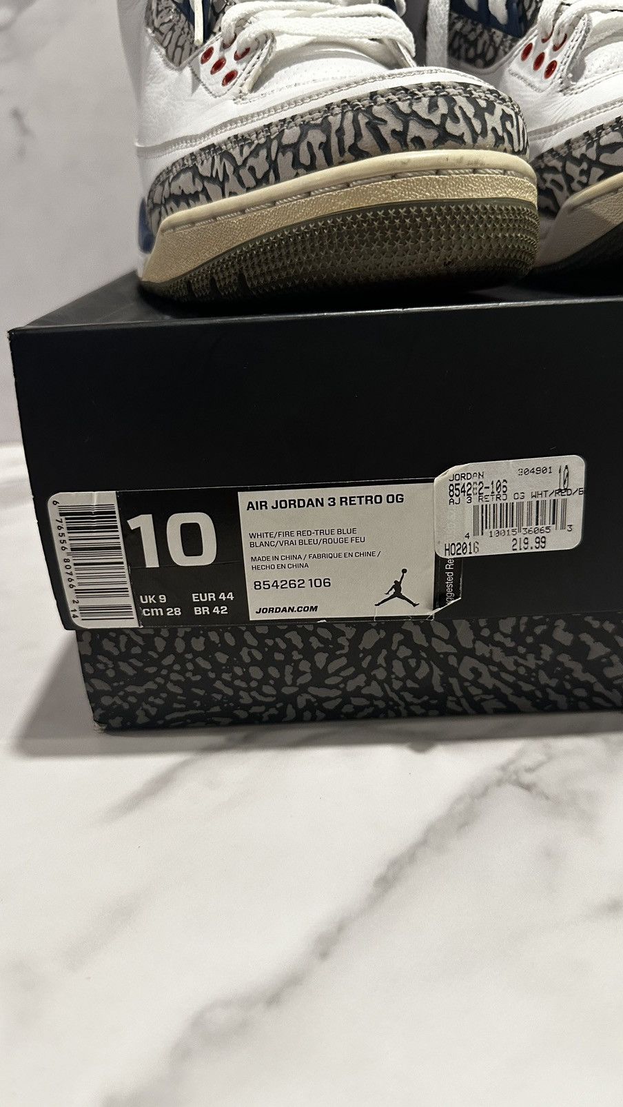 Jordan Brand Air Jordan 3 Retro OG Size US 10 / EU 43 - 2 Thumbnail