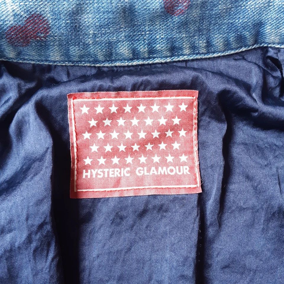 Hysteric Glamour Hysteric Glamour Cherry Print Denim Jacket Cinch Back Size S / US 4 / IT 40 - 11 Thumbnail