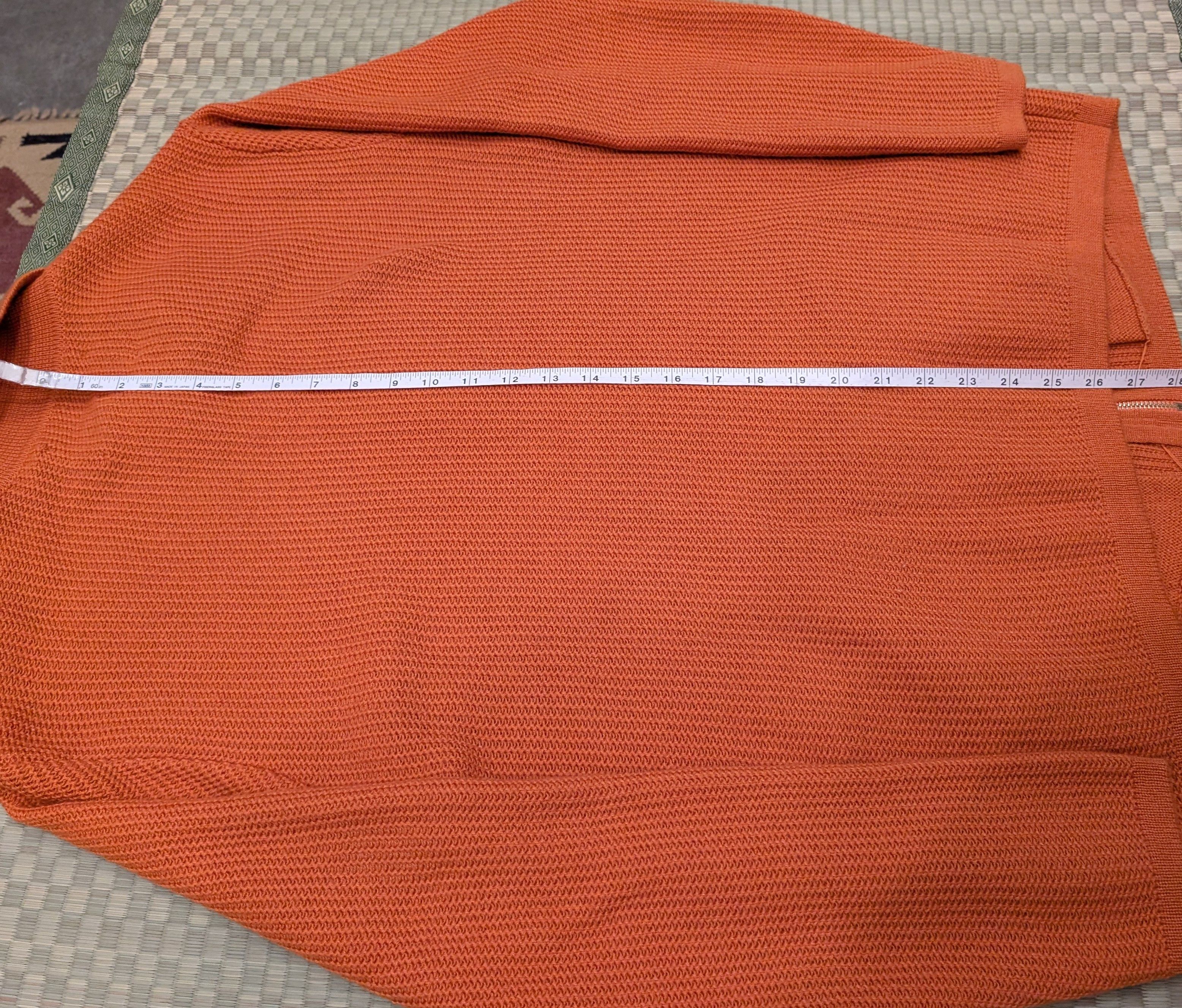 WINNIE Winnie New York Alzapa 100% Wool Zipped Cardigan Tangerine Size US M / EU 48-50 / 2 - 6 Thumbnail