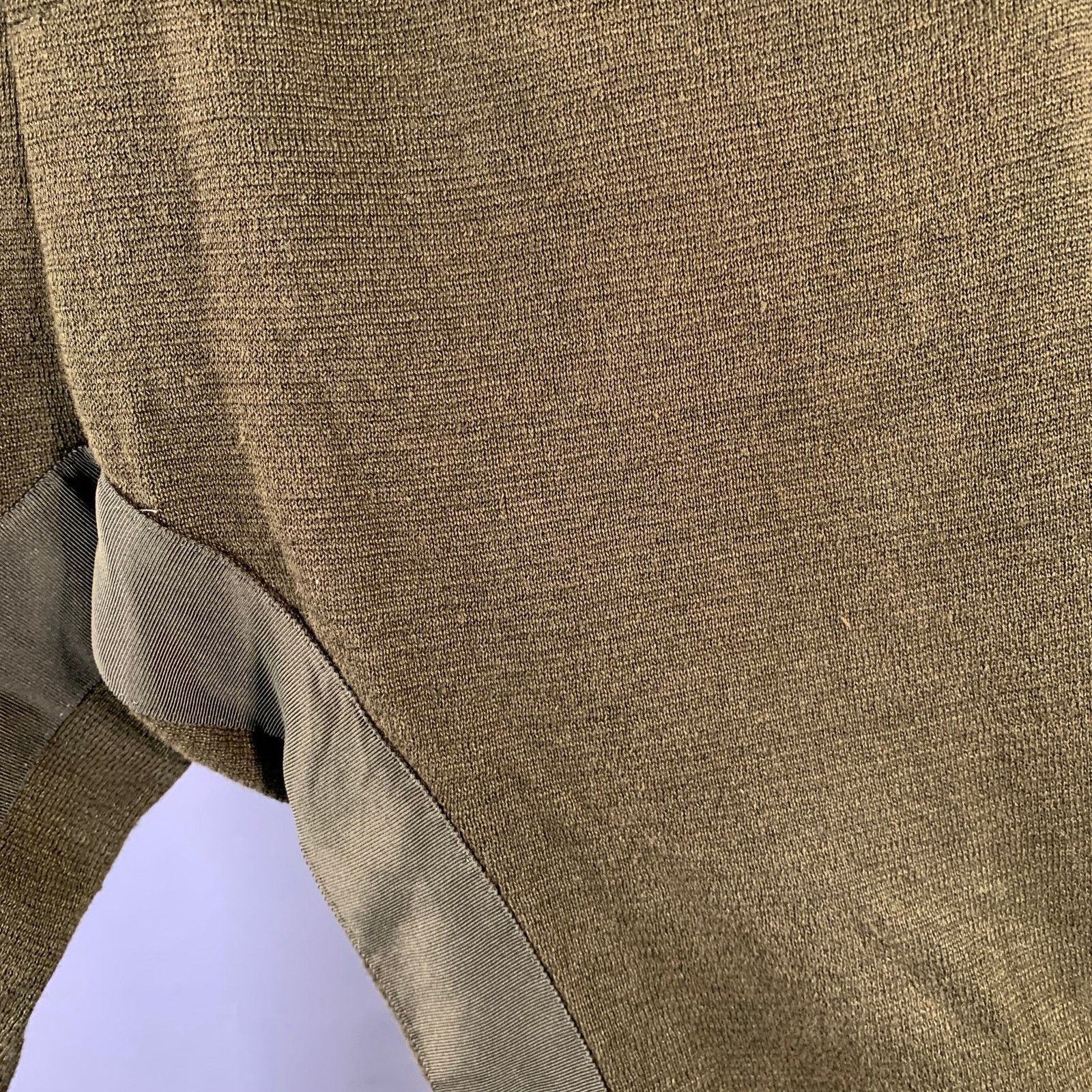 Haider Ackermann Size M Pulau Olive Knit Linen Elastic Waistband Casual Pants Size US 34 / EU 50 - 3 Thumbnail