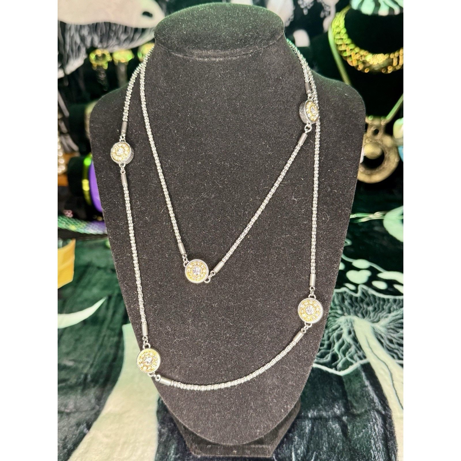 & Other Stories Emma Skye Crystal Silver 36" Necklace DSMK stainless steel Size ONE SIZE - 2 Thumbnail