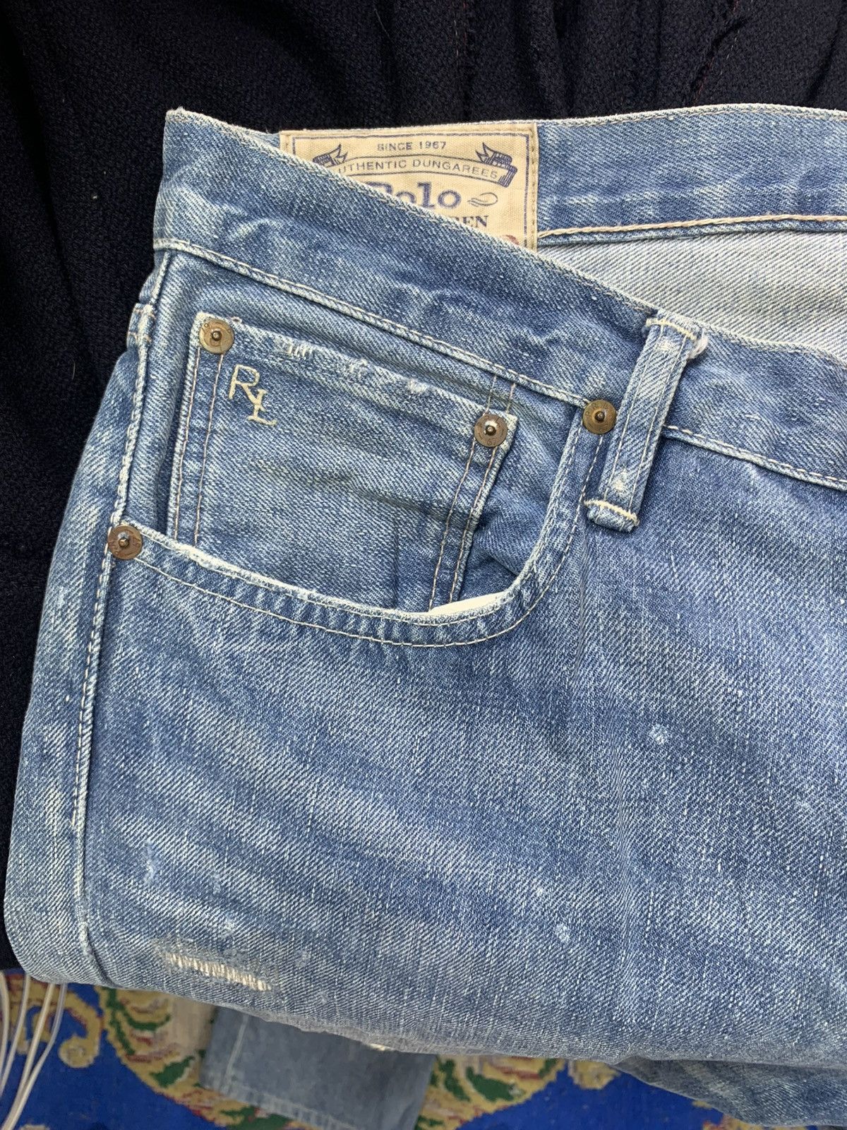 Polo Ralph Lauren VINTAGE 90’S POLO RALPH LAUREN PAINTER JEANS VARICK SLIM Size US 33 - 11 Thumbnail
