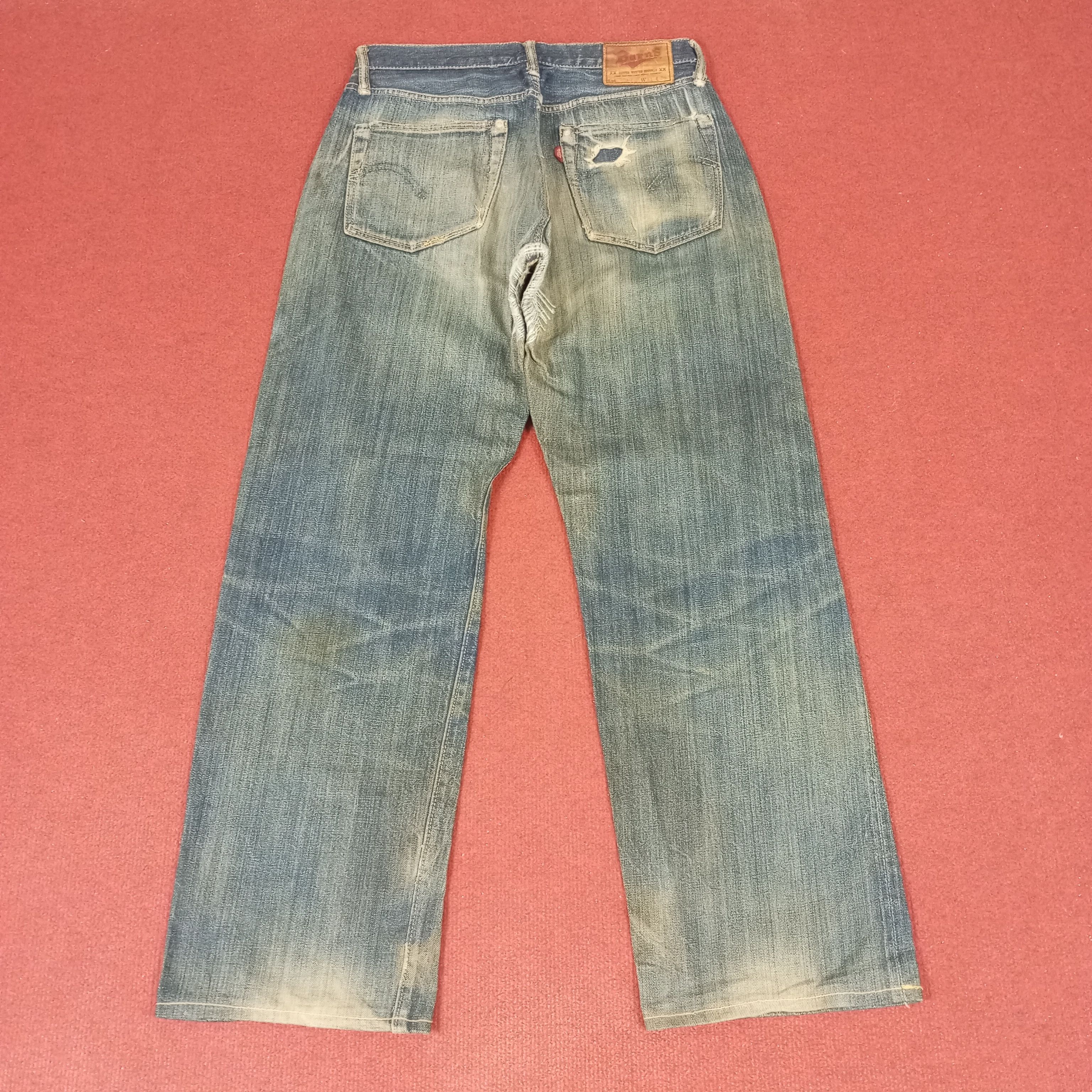 Japanese Brand × Vintage Brans Distressed Jeans Size US 28 / EU 44 - 4 Thumbnail