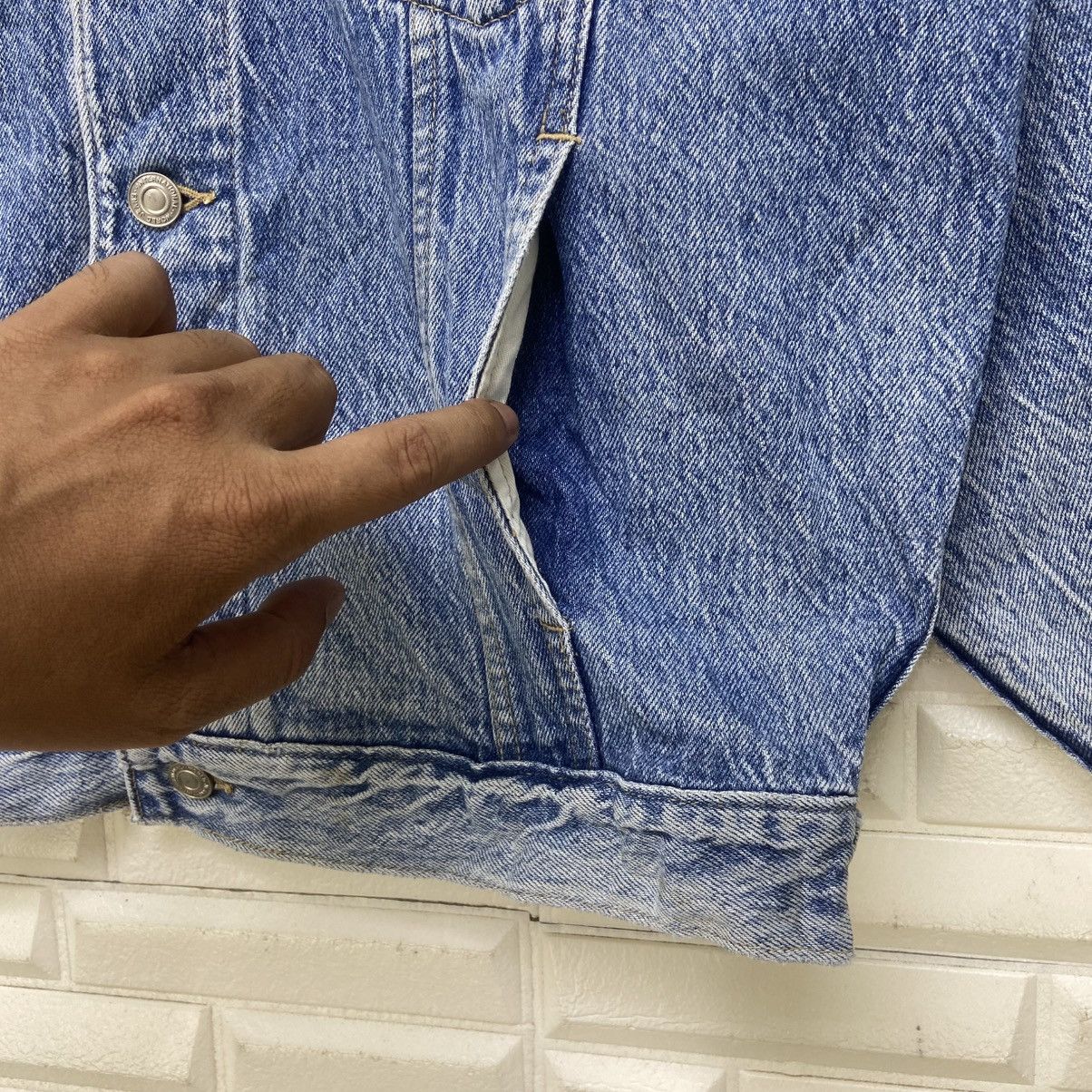 Big John Vintage Big John Spirit Stone Wash Denim Trucker Jacket Size US S / EU 44-46 / 1 - 7 Thumbnail