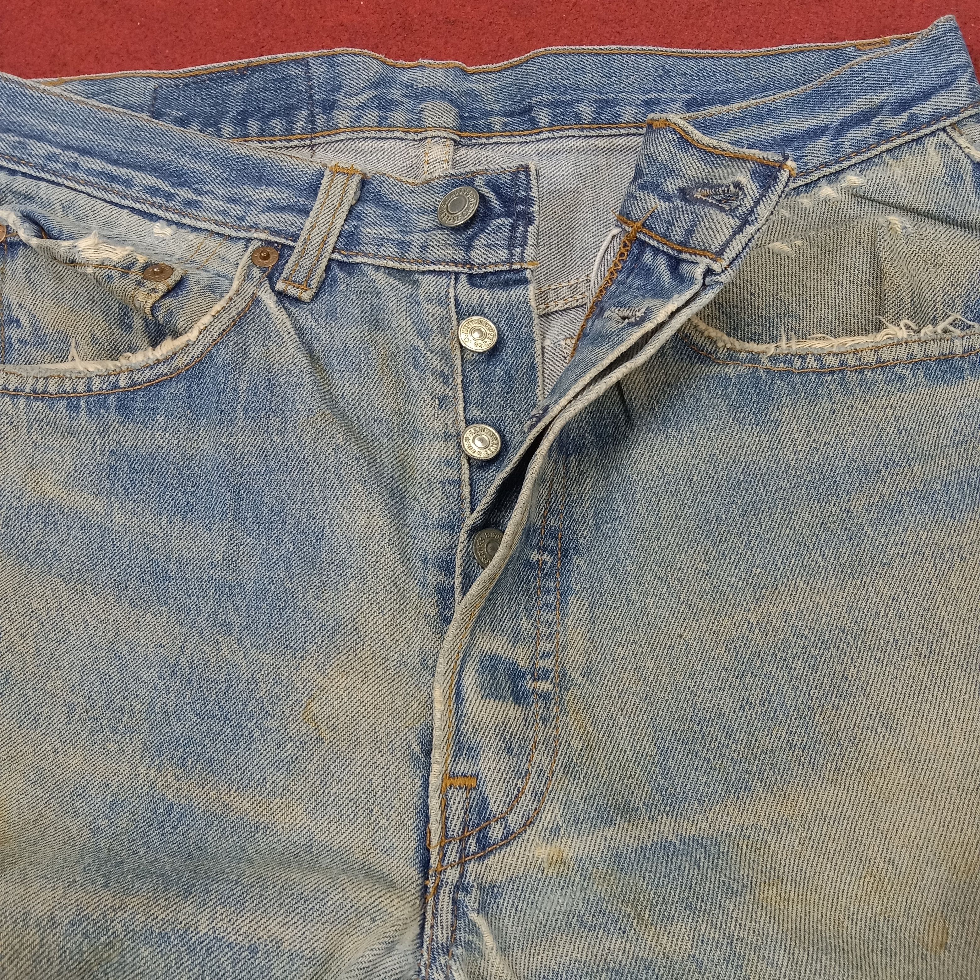 Levi's × Vintage Levis Distressed Jeans Daily Streetwear Style Size US 30 / EU 46 - 12 Thumbnail