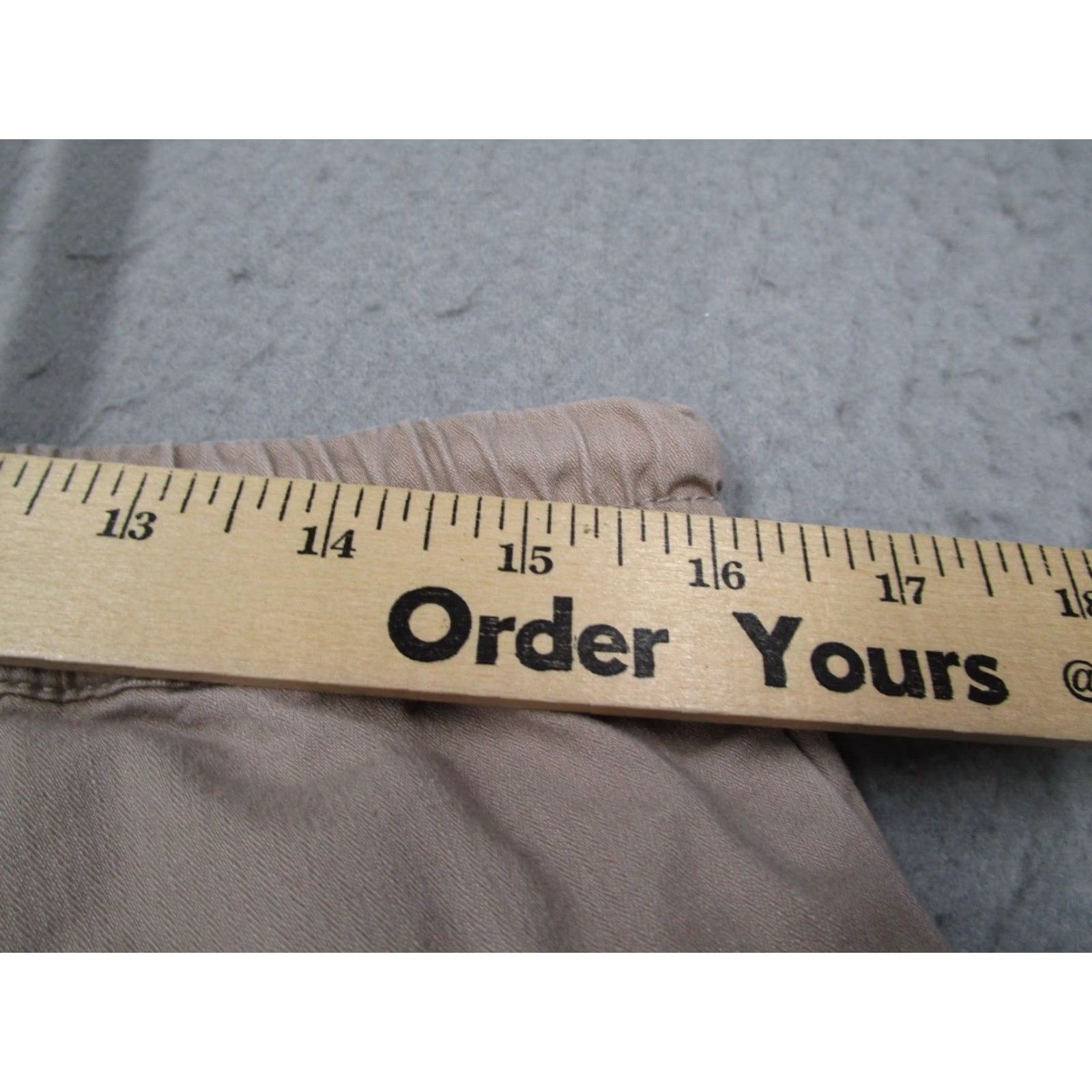 Vintage Pact Mens Beige Twill Joggers Large Organic Cotton Blend Tapered Work Hike Pants Size US 33 - 5 Thumbnail