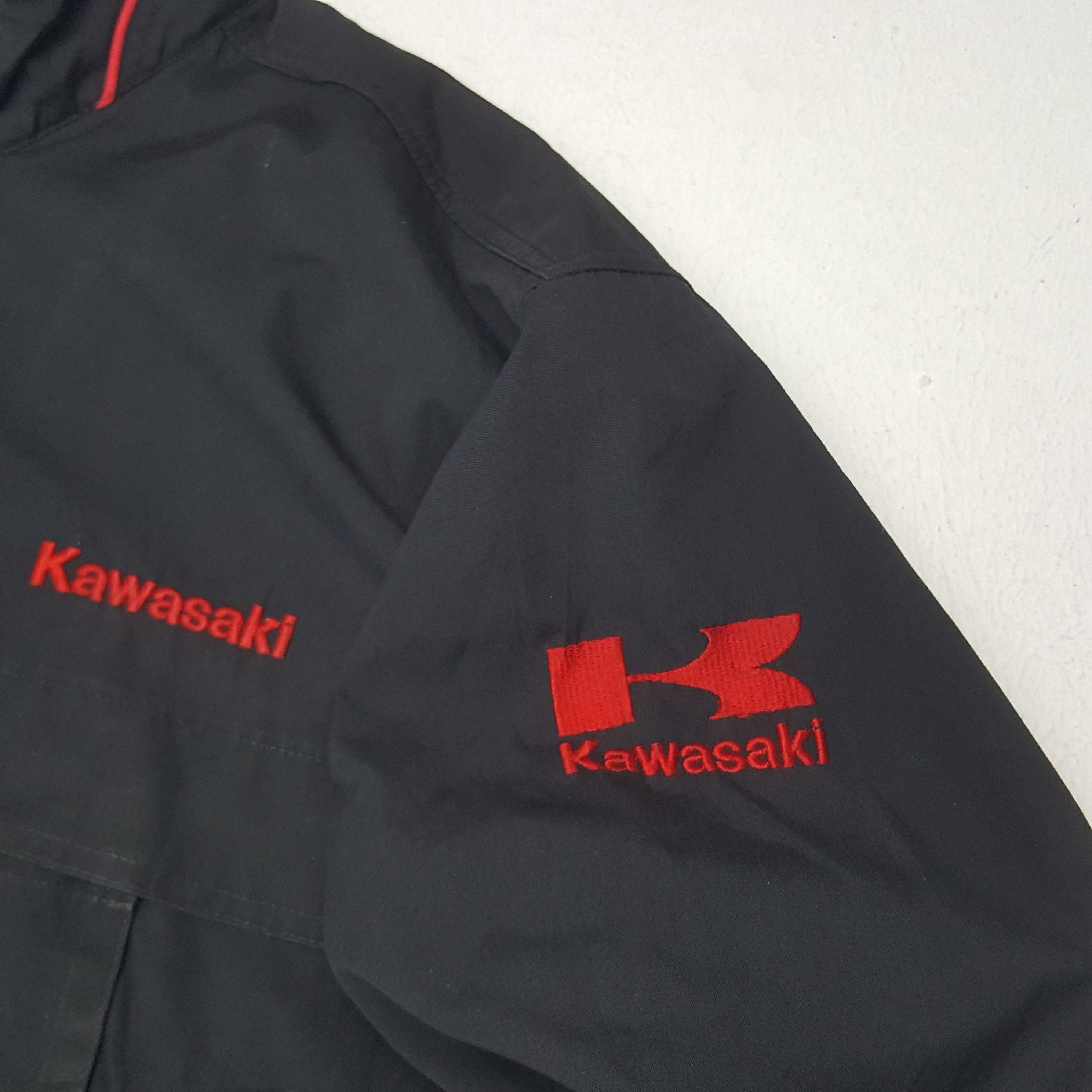 Japanese Brand × Vintage Vintage KAWASAKI Japanese Racing Motorsports Jacket C282N30 Size US L / EU 52-54 / 3 - 8 Thumbnail