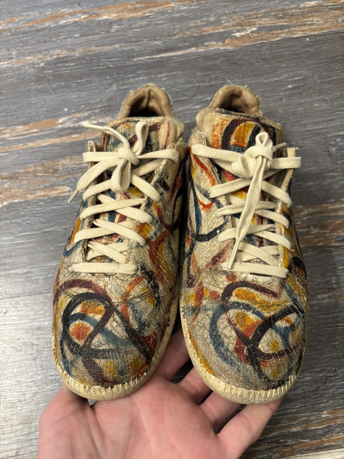Maison Margiela Maison Margiela GAT Replica Low Paint / Plaster size 8 Size US 8 / EU 41 - 4 Thumbnail