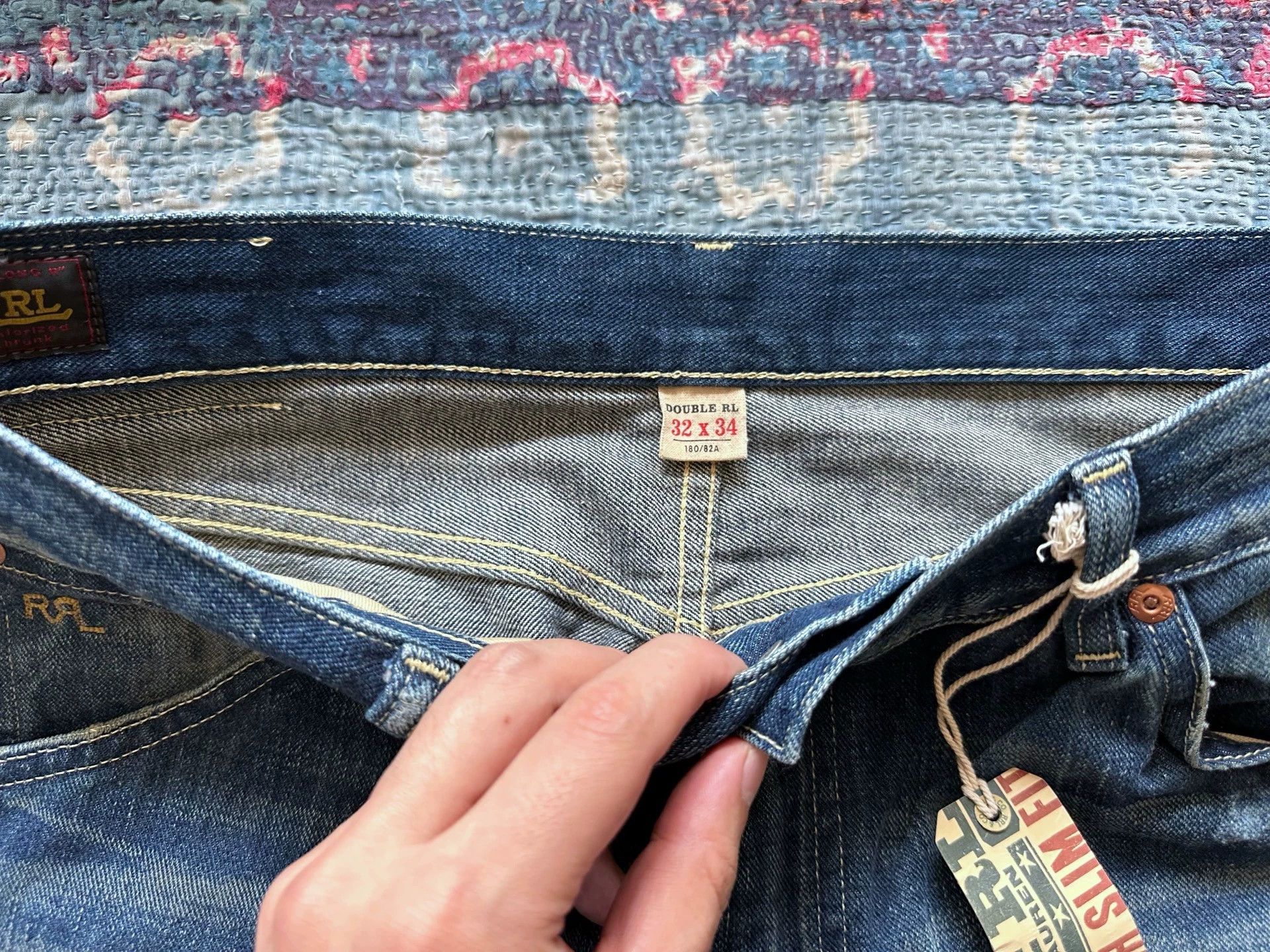 RRL Ralph Lauren RRL Distressed Washed Jeans 32x34 9.8/10 Size US 32 / EU 48 - 3 Thumbnail