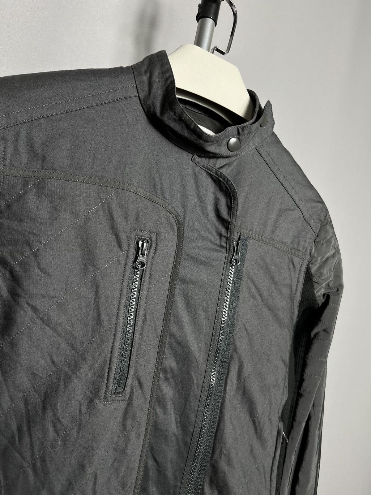 Adidas × Stella McCartney Adidas x Stella McCartney Woman Black Gray Moto Biker Jacket Size L / US 10 / IT 46 - 3 Thumbnail