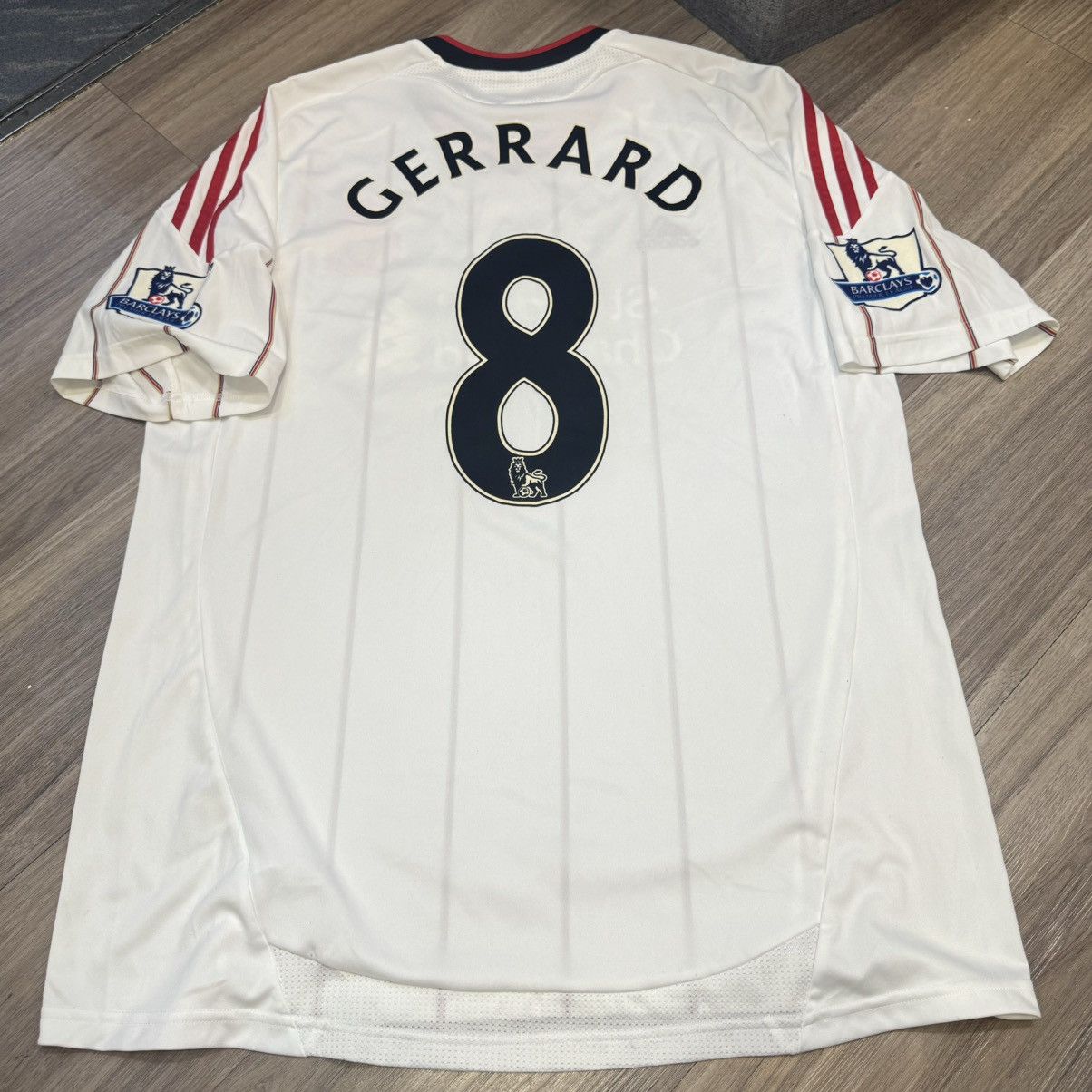 Adidas Liverpool 10/11 away shirt #8 Gerrard Size US XL / EU 56 / 4 - 2 Thumbnail