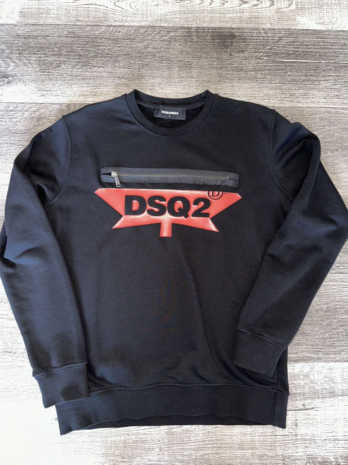 Dsquared2 Canadian Zip Logo sweater Black