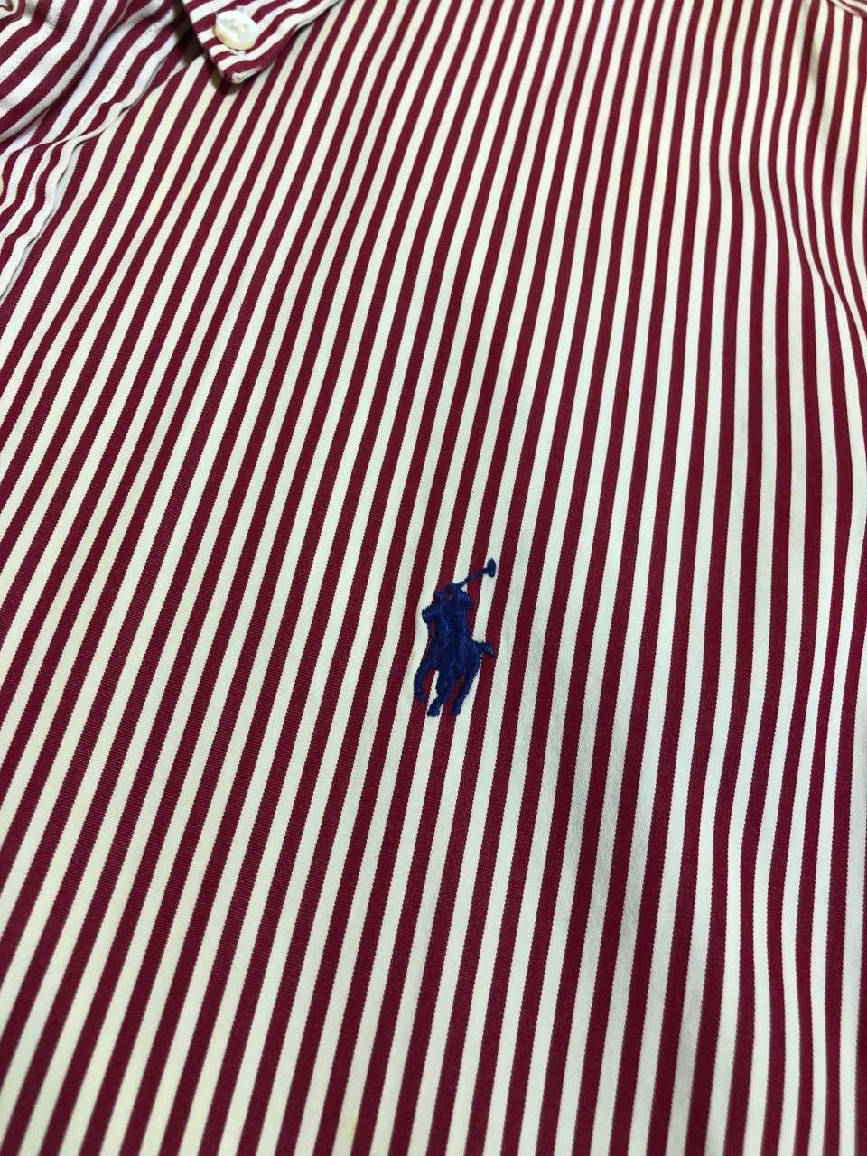 Polo Ralph Lauren Polo Ralph Lauren Classic Red striped Dress sirt Size US XL / EU 56 / 4 - 4 Thumbnail