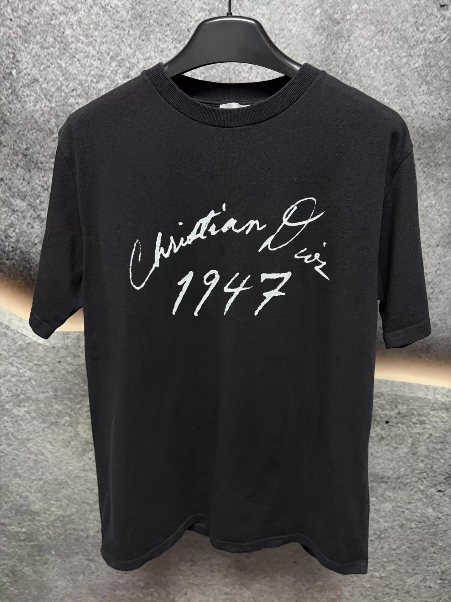 Dior 1947 Black L Short Sleeve T-shirt