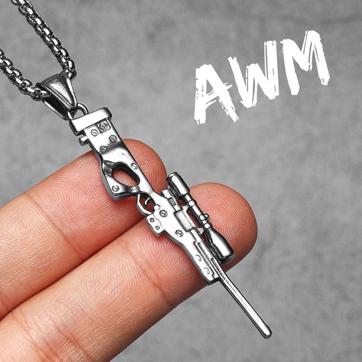 Other Sniper Rifle Gun Pendant Accessories Necklace Gifts For Him Size ONE SIZE - 7 Thumbnail
