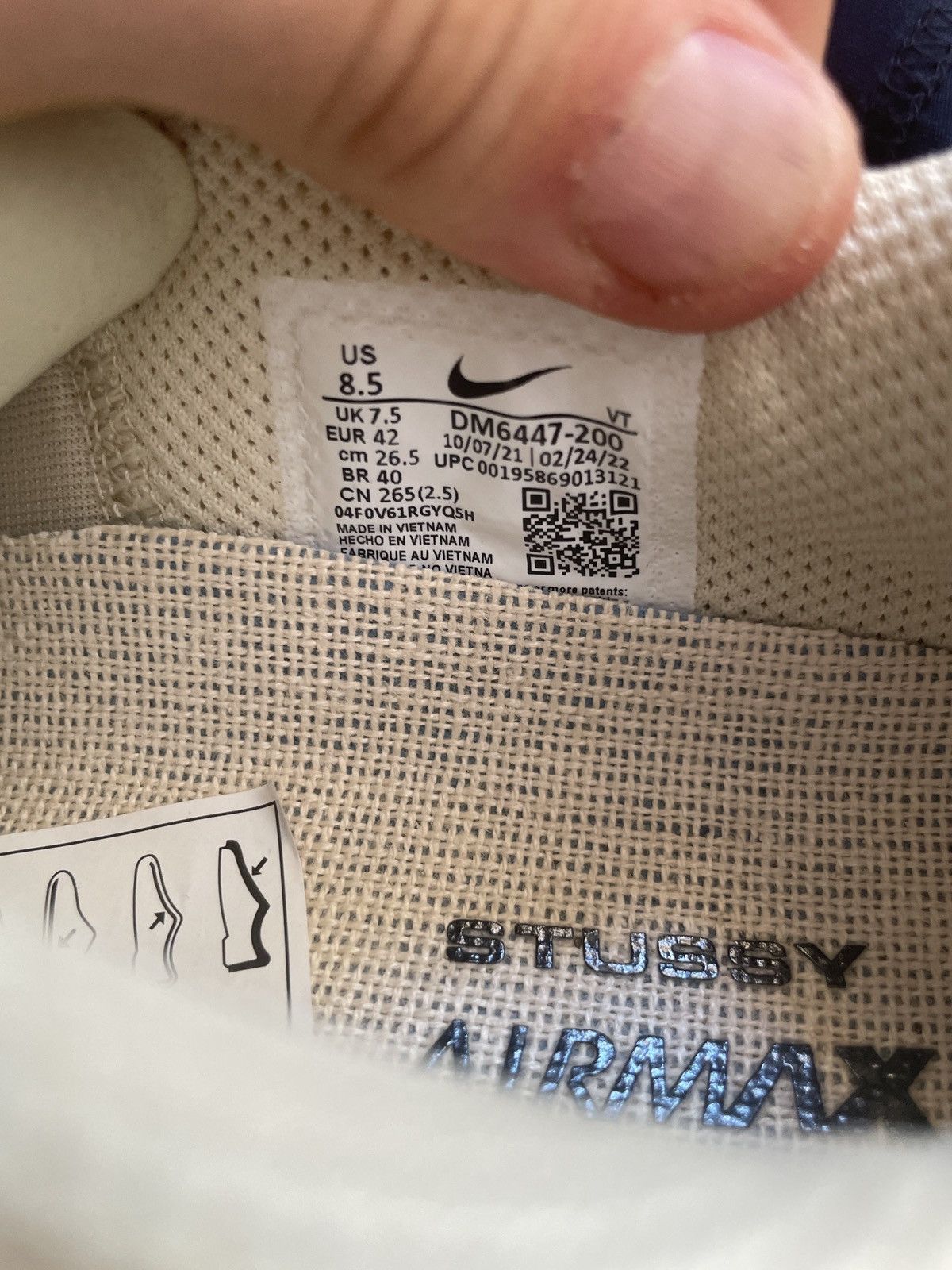 Nike × Stussy Nike Air Max 2013 Stussy Fossil Size US 8.5 / EU 41-42 - 6 Thumbnail
