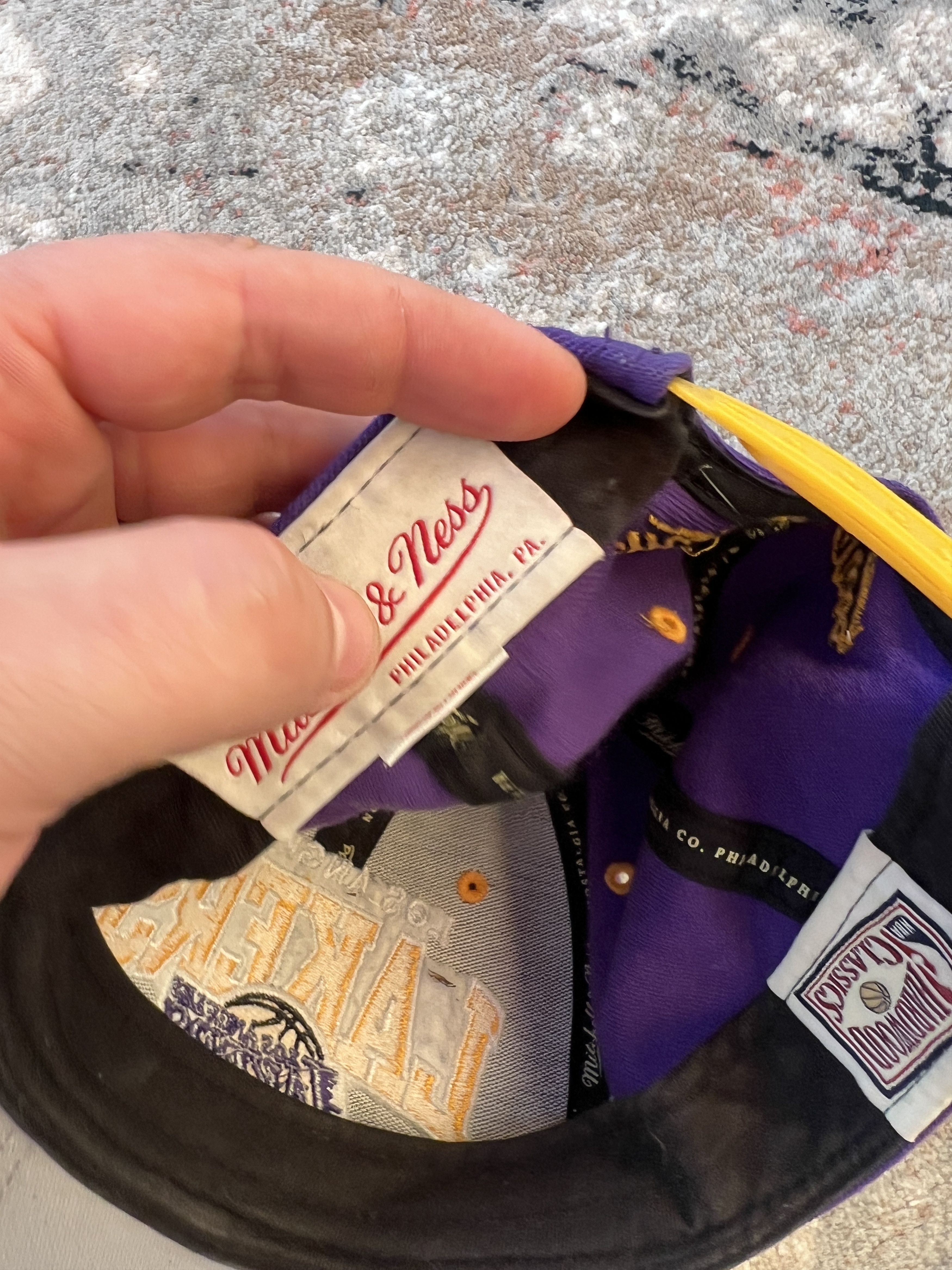 Mitchell & Ness Los Angele Lakers NBA Vintage Cap Size ONE SIZE - 6 Thumbnail