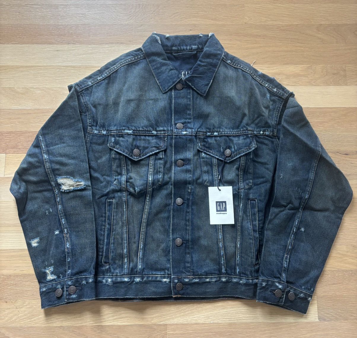 【新品未使用】GAP X Madhappy デニムジャケット　タグ付き Gap × Madhappy Gap MadHappy denim jacket | Grailed
