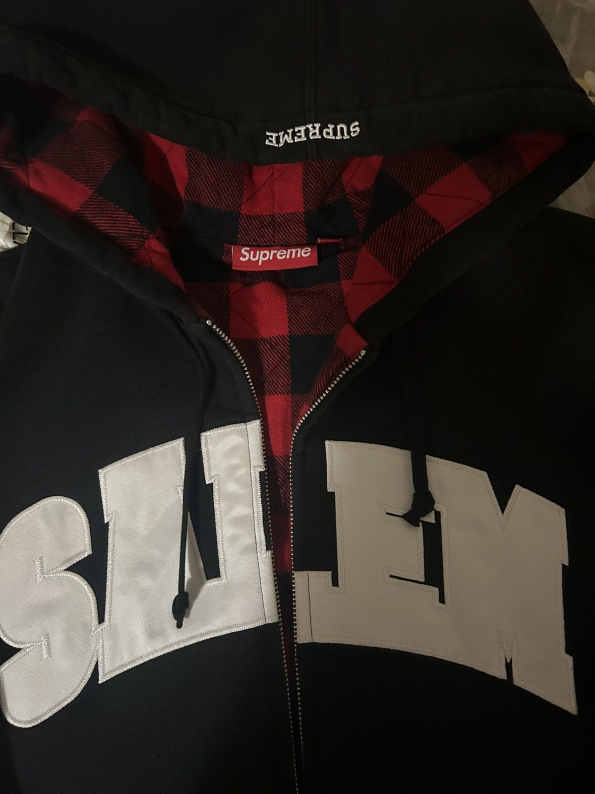 Supreme Supreme / SALEM Zip Up Hooded Sweatshirt MEDIUM Size US M / EU 48-50 / 2 - 1 Thumbnail
